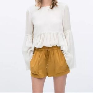 Zara Trafaluc Suede Shorts